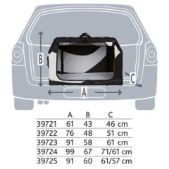 Transportboks, nylon, 61x43x46 cm(13 39721)