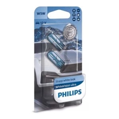 Philips WhiteVision Ultra W5W 12V - Sæt(34 12961WVUB2)