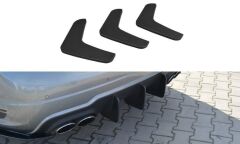 Hækdiffuser Mercedes C-Klasse W204 Maxton Hækdiffuser 11-14 Facelift V1 - AMG-Line(MEC204AMGLINECNC-RS2B)