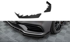 Mercedes Sedan Estate W205 Facelift Maxton Frontsplitter Flaps 18-21 - C63 AMG(MEC205F63CNC-FSF1G)