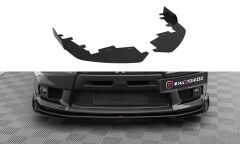 Mitsubishi Lancer Evo X Maxton Frontsplitter Flaps 07-15(MILA10EVOCNC-FSF1G)