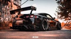 Nissan GTR Maxton Hæksplitter Sæt(NI-GTR-4-BK1-CNC-HS1C)