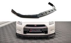Nissan GTR R35 Maxton Frontsplitter + Flaps 11-16(NI-GTR-4F2-FD1G+FSF)