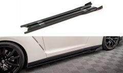 Nissan GTR R35 Maxton Sidesplitter + Flaps 11-16(NI-GTR-4F2-SD1G+SF)