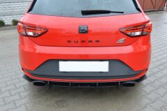 Seat Leon 5F  Maxton Hækskørte inkl. Hæksplittere - FR / Cupra(SE-LE-3-CU-CNC-RS1A)