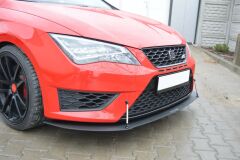 Seat Leon 5F Maxton Frontsplitter - FR / Cupra - V2(SE-LE-3-FR-CNC-FD1A)