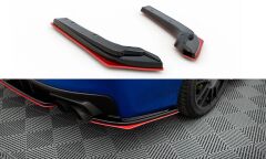 Subaru WRX STI Maxton Hæksplitter Side Sæt 14-21 V2(SUIM4WRXSTI-RSD1RRED+RSD1G)