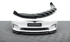 Tesla Model S Plaid MK1 Facelift Maxton Frontsplitter 21- V1(TE-MODELS-1F2-PL-FD1G)