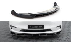 Tesla Model Y Maxton Frontsplitter V2 - Matsort(TE-MODELY-1-FD2T+FD2RT)
