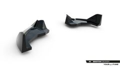 Toyota GR Yaris 4 Maxton Hæksplitter Side Sæt Facelift 24- Blanksort V4(TO-YA-4F-GR4-RSD4G)