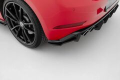 VW Golf 7.5 Maxton Hæksplitter Sæt Racing 17-19 - R - V2(VWGO7FRCNC-RSD1B)