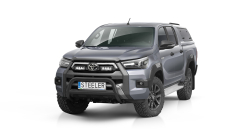 Forreste beskyttelsesbøjle med tværstang SORT - Toyota Hilux Invincible (2021 -)(DGUN2V2-R2170-03-B)