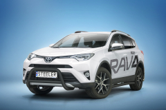 Frontbøjle med tværstang SORT - Toyota RAV4 (2016 - 2018)(RAV4-R1670-03-B)