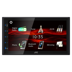 JVC KW-M180DBT 2-DIN BT bilradio med DAB+(240 KWM180DBT)