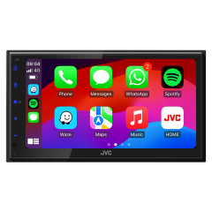 JVC KW-M593BT 2-DIN Radio med CarPlay og Android Auto(240 KWM593BT)