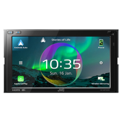 JVC KW-M875DBW 2-din radio trådløs CarPlay/Android Auto(240 KWM875DBW)