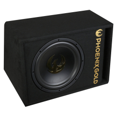 Phoenix Gold 12 subwoofer m kabler og fjernbetjening(262 Z12AB)