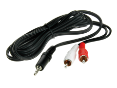 Adapterkabel 3,5mm minjack til phono 1,5 meter(249 31149002)