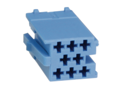 6 pin - hus til MINI-isostik blå(249 3314413)
