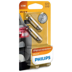Philips Vision C5W Pinol 38mm 12V - Sæt(34 12844B2)