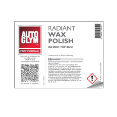 Label Autoglym Radiant Wax Polish(76 LBL12)