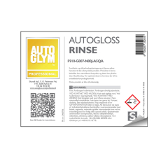 Label Autoglym Autogloss Rinse(76 LBL31)