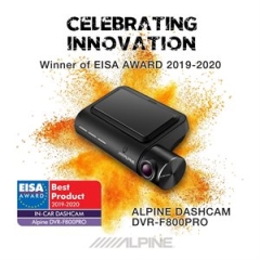 Alpine DVR-F800PRO dash cam med GPS, lane assist(245 DVRF800PRO)