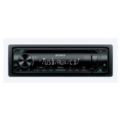 Sony CDX-G1302U cd/tuner USB grøn 2 pre-out(242 CDXG1302U)