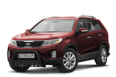 Forreste rørbøjle med plade SORT - KIA Sorento (2012 - 2015)(SOR-R1270-04-B) Forreste rørbøjle med plade SORT - KIA Sorento (2012 - 2015)(SOR-R1270-04-B)