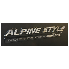 Alpine Style emblem sort/krom(245 902)