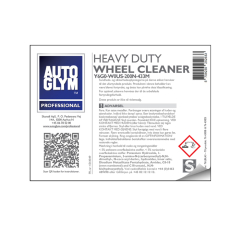 Label Autoglym Heavy Duty Acid Free Wheel Cleaner(76 LBL43) Label Autoglym Heavy Duty Acid Free Wheel Cleaner(76 LBL43)