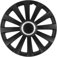 14" Spyder Pro sort hjulkapselsæt(0300144)